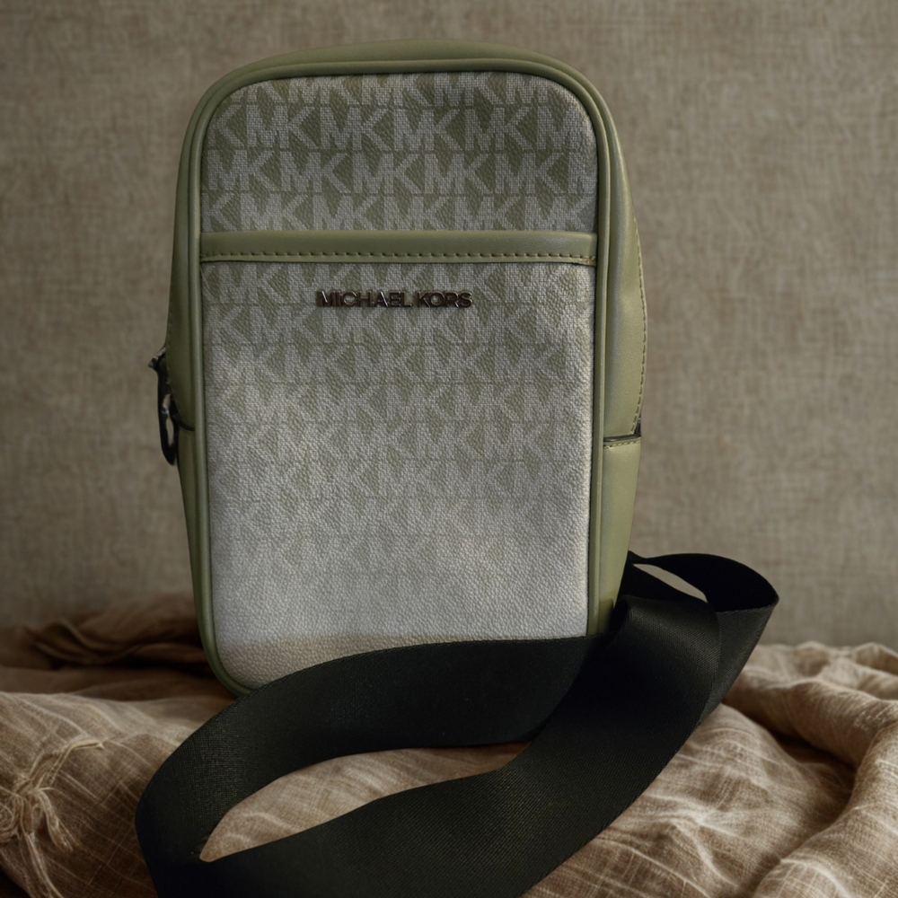 Michael Kors Olive Green Crossbody Bag